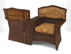American Victorian Wicker Tete-a-tete