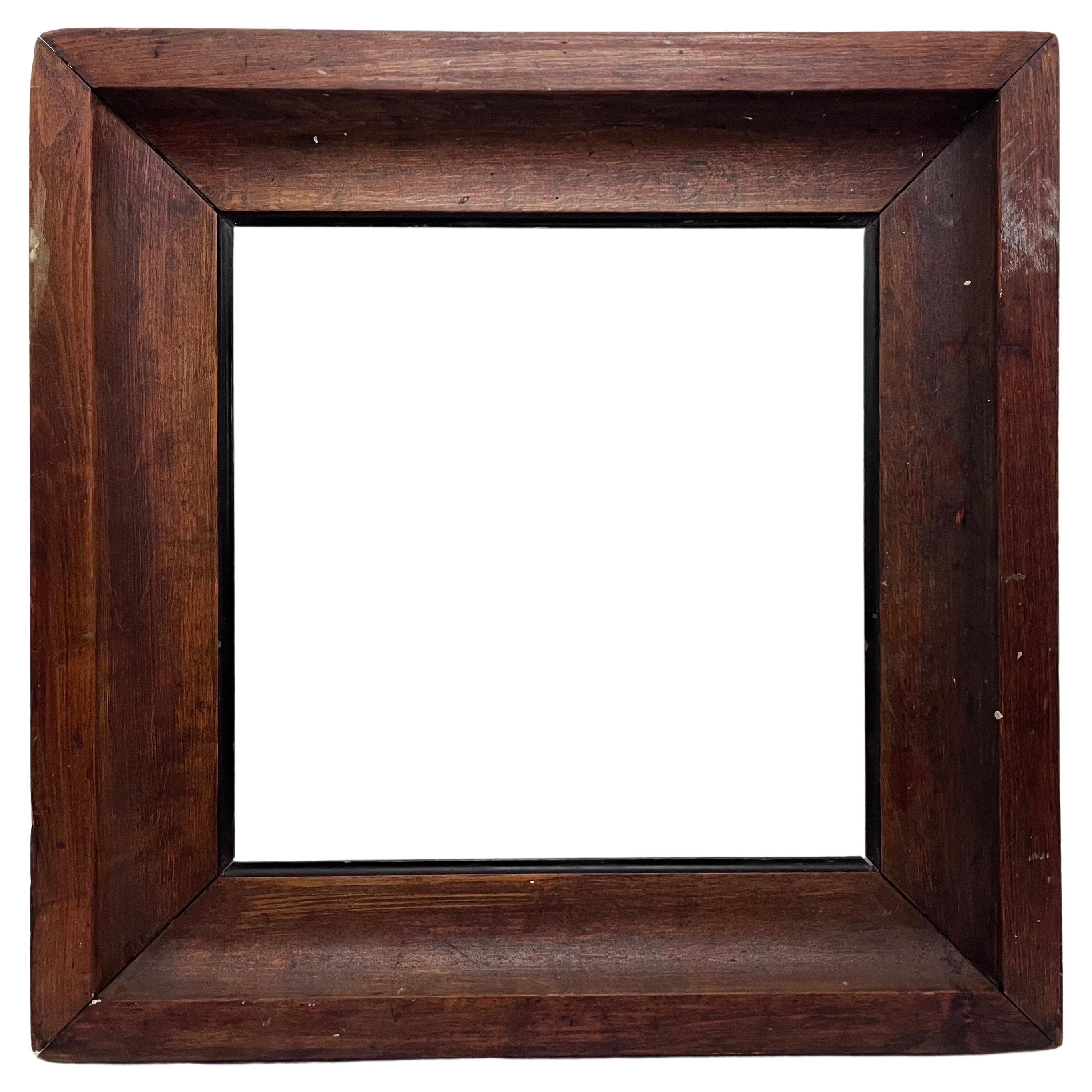 Early 20th Century American Modernist Crafts Style Square Picture Frame 18 x 18