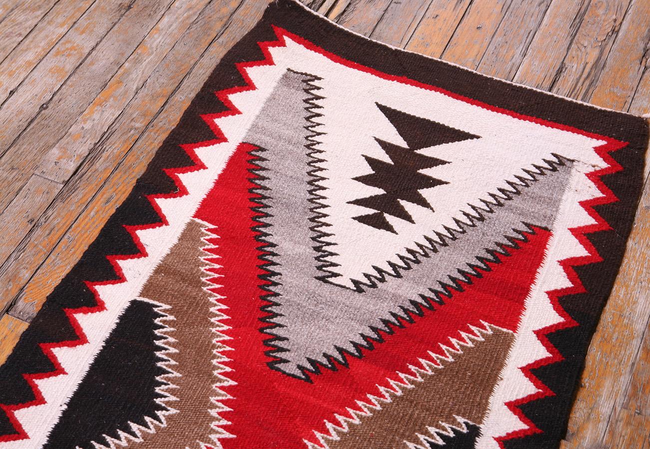 Tessuto a mano Tappeto Navajo americano dei primi del Novecento ( 2'2