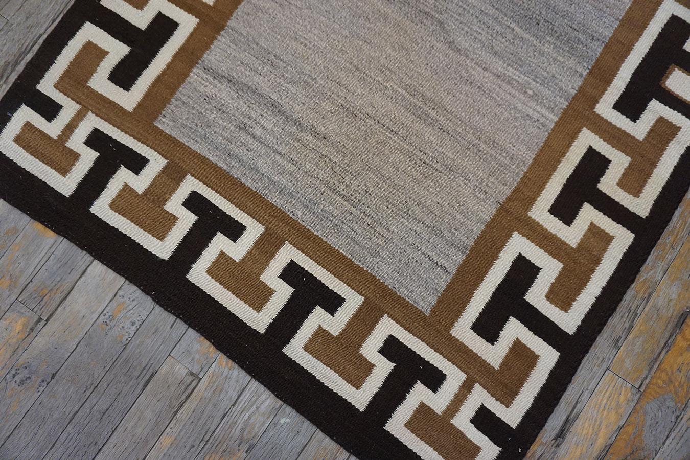 Wool Early 20th Century American Navajo Carpet 3' 2