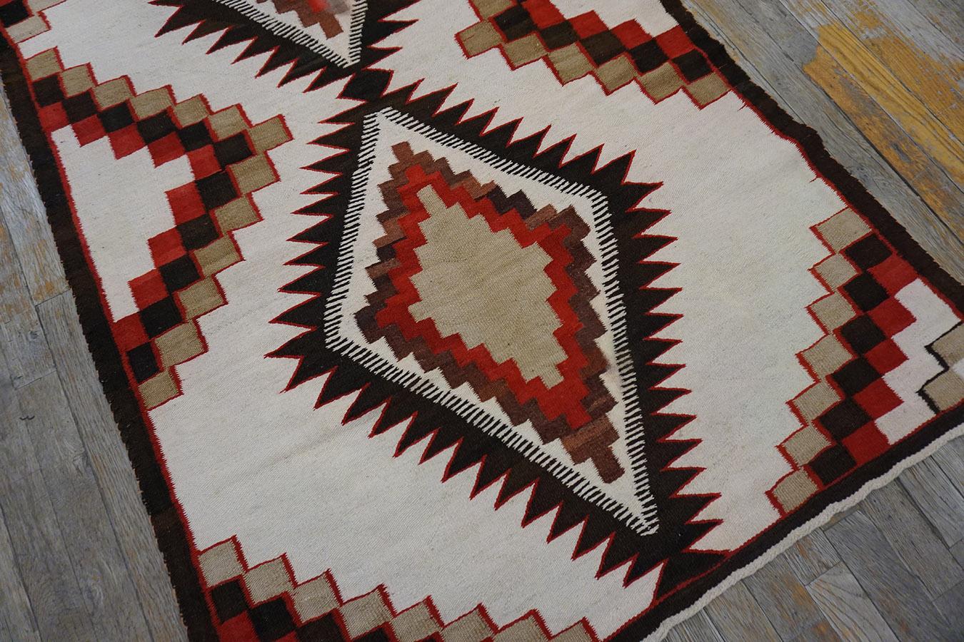 Wool Early 20th Century American Navajo Carpet ( 3'4