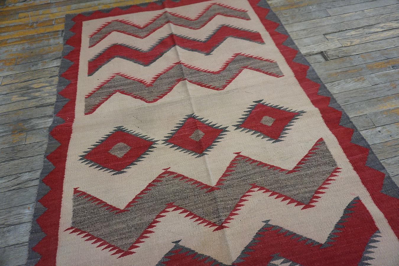 Early 20th Century American Navajo Carpet ( 3'7