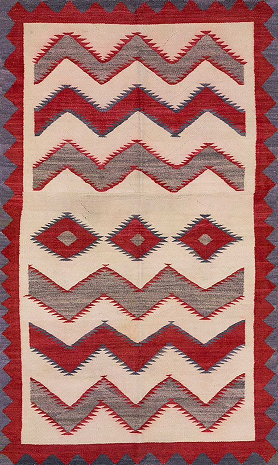 Early 20th Century American Navajo Carpet ( 3'7" x 6' - 109 x 183 )
