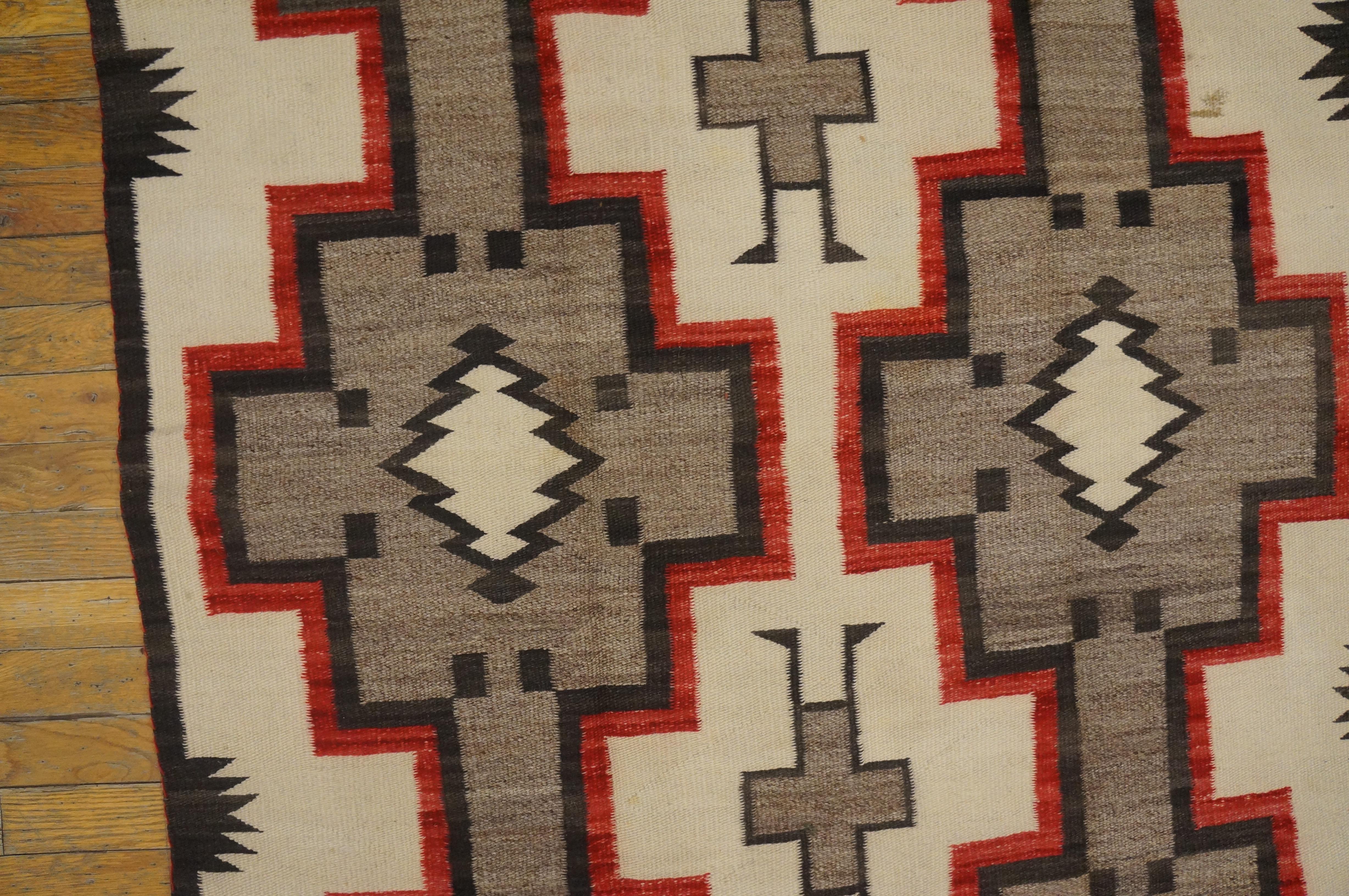 Tapis Navajo américain du début du 20ème siècle ( 3'8 