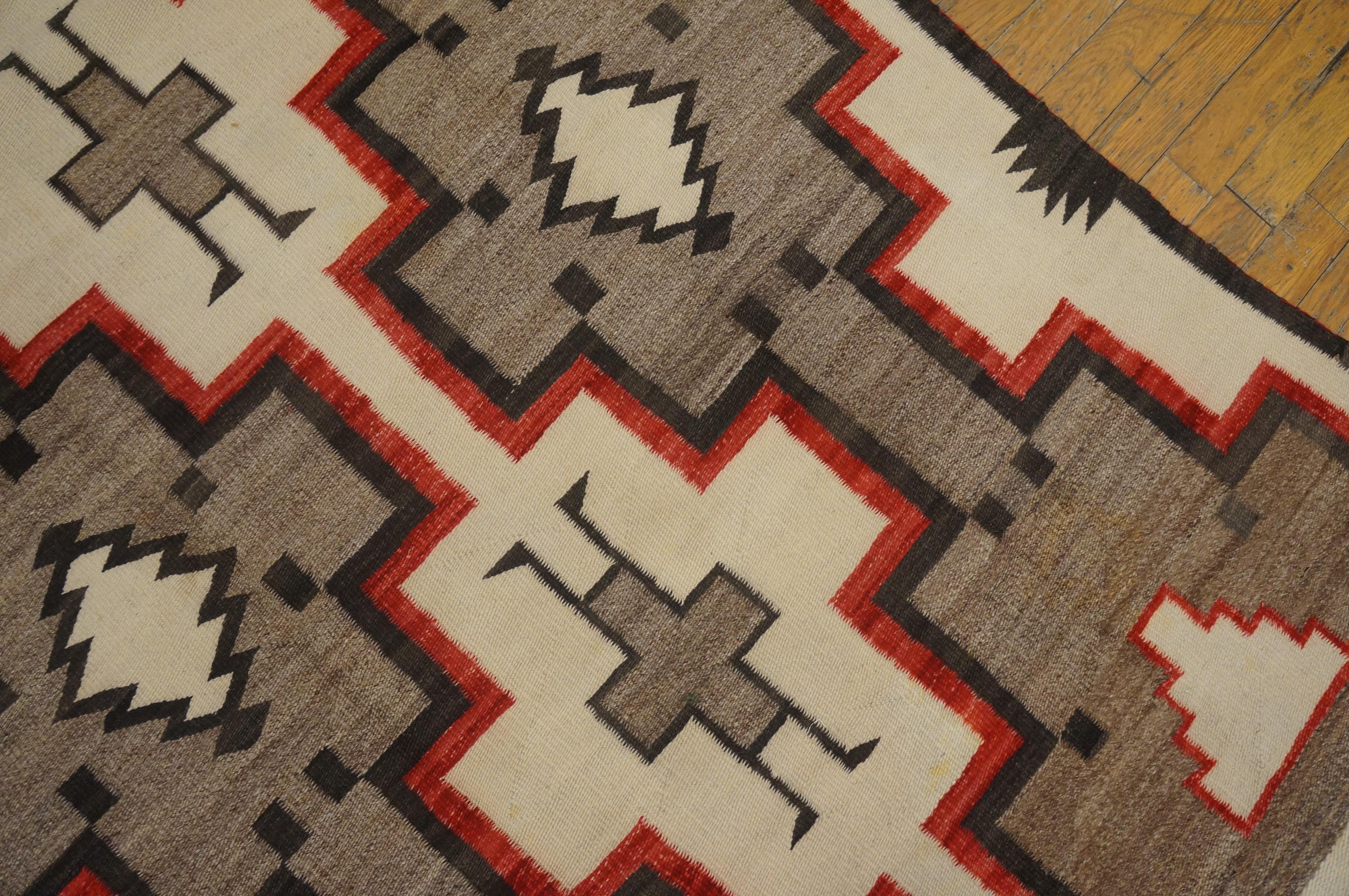 Tapis Navajo américain du début du 20ème siècle ( 3'8 