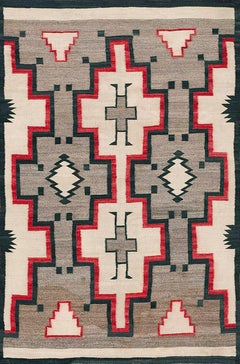 Early 20th Century American Navajo Carpet ( 3'8"x 6' - 112 x 183 )