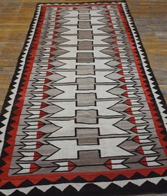 Early 20th Century American Navajo Pictorial Rug ( 4'2" x 8'4" - 127 x 254 )