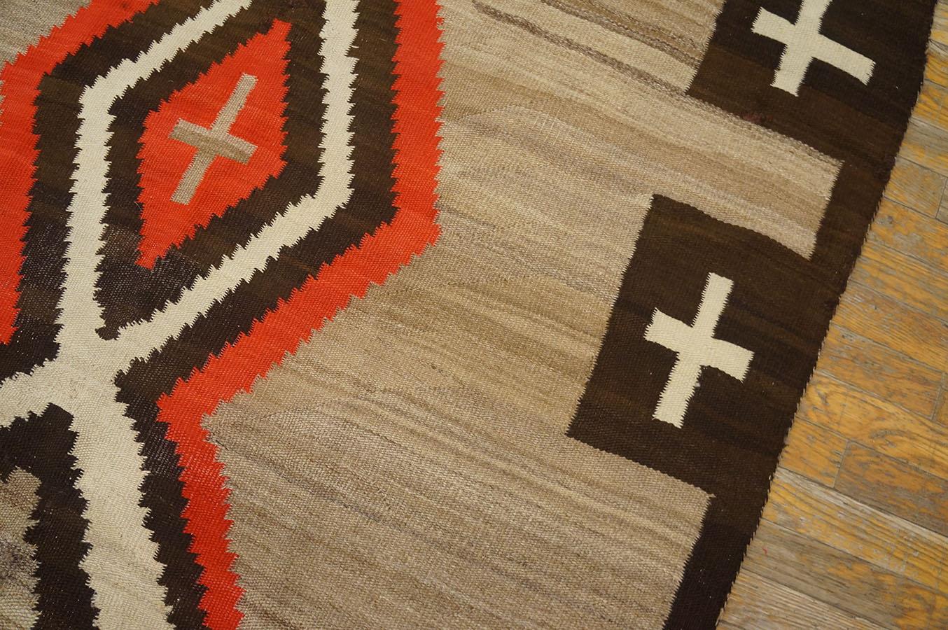 Early 20th Century American Navajo Carpet ( 4'9