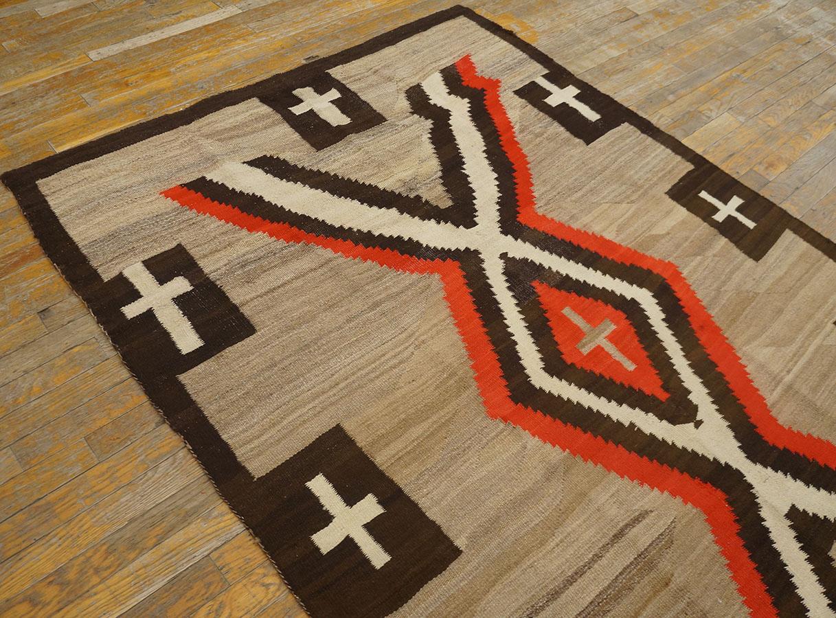 Early 20th Century American Navajo Carpet ( 4'9
