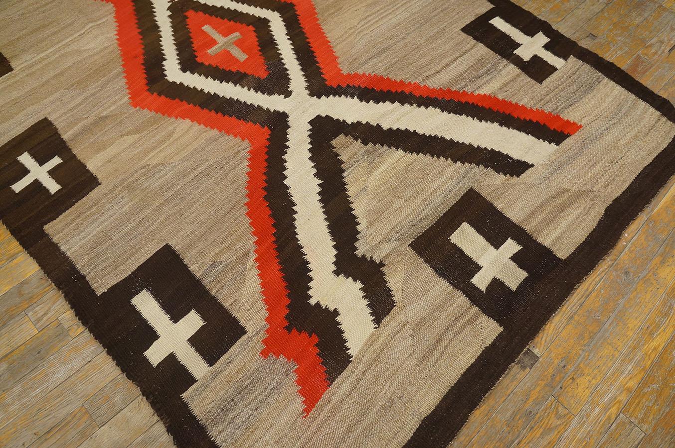Early 20th Century American Navajo Carpet ( 4'9