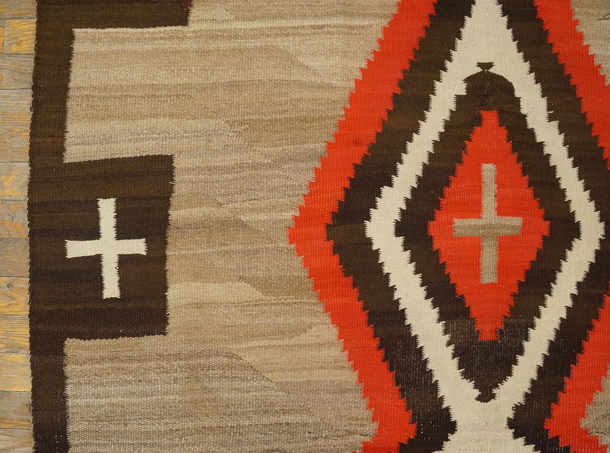 Early 20th Century American Navajo Carpet ( 4'9