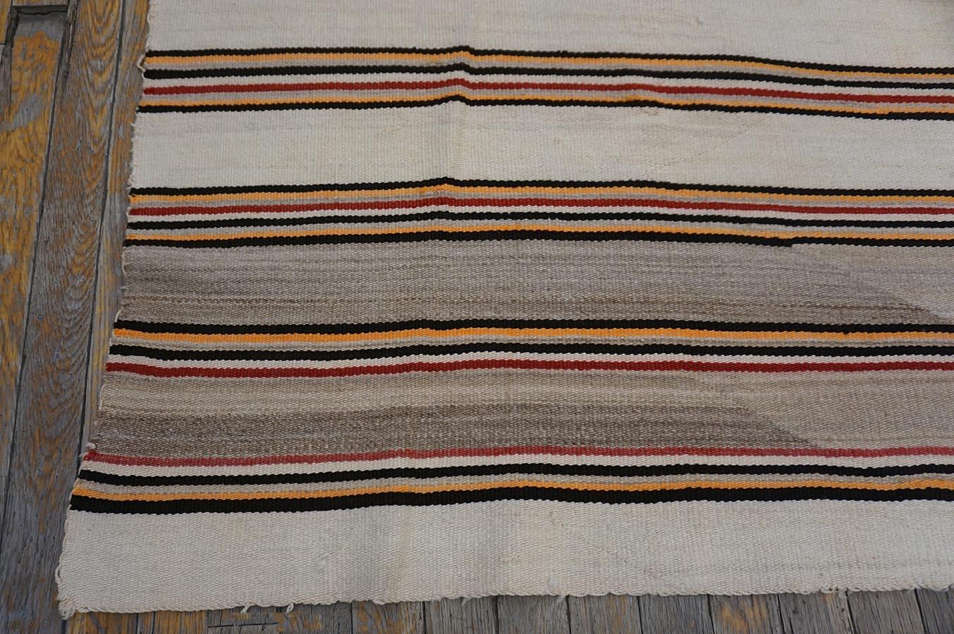 Alfombra navajo americana de principios del siglo XX ( 5 x 6'6
