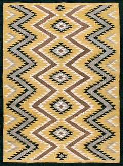 Amerikanischer Navajo-Teppich des frühen 20. Jahrhunderts ( 5'8"x 7'10" - 173 x 239")