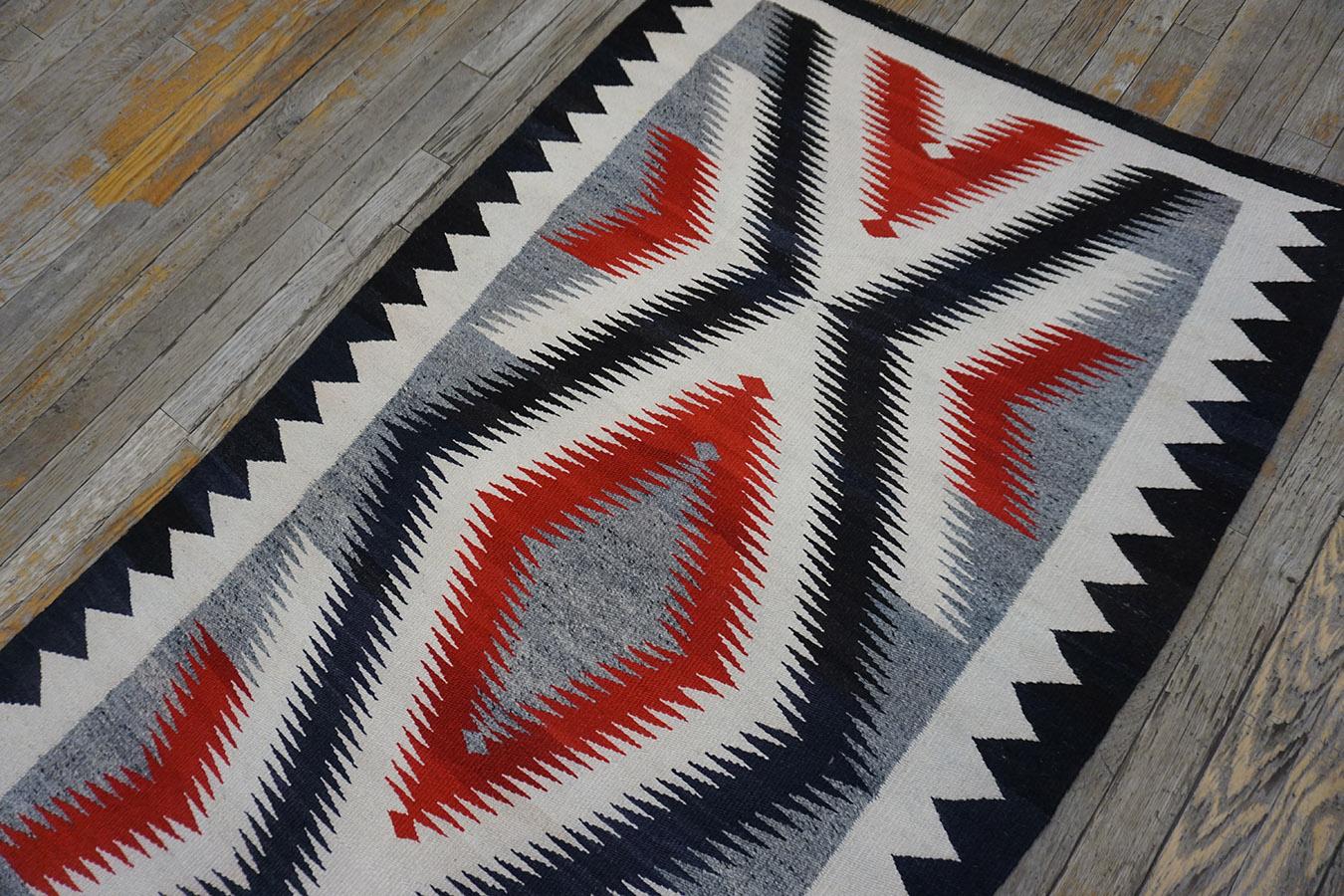 Early 20th Century American Navajo Carpet For Sale 4