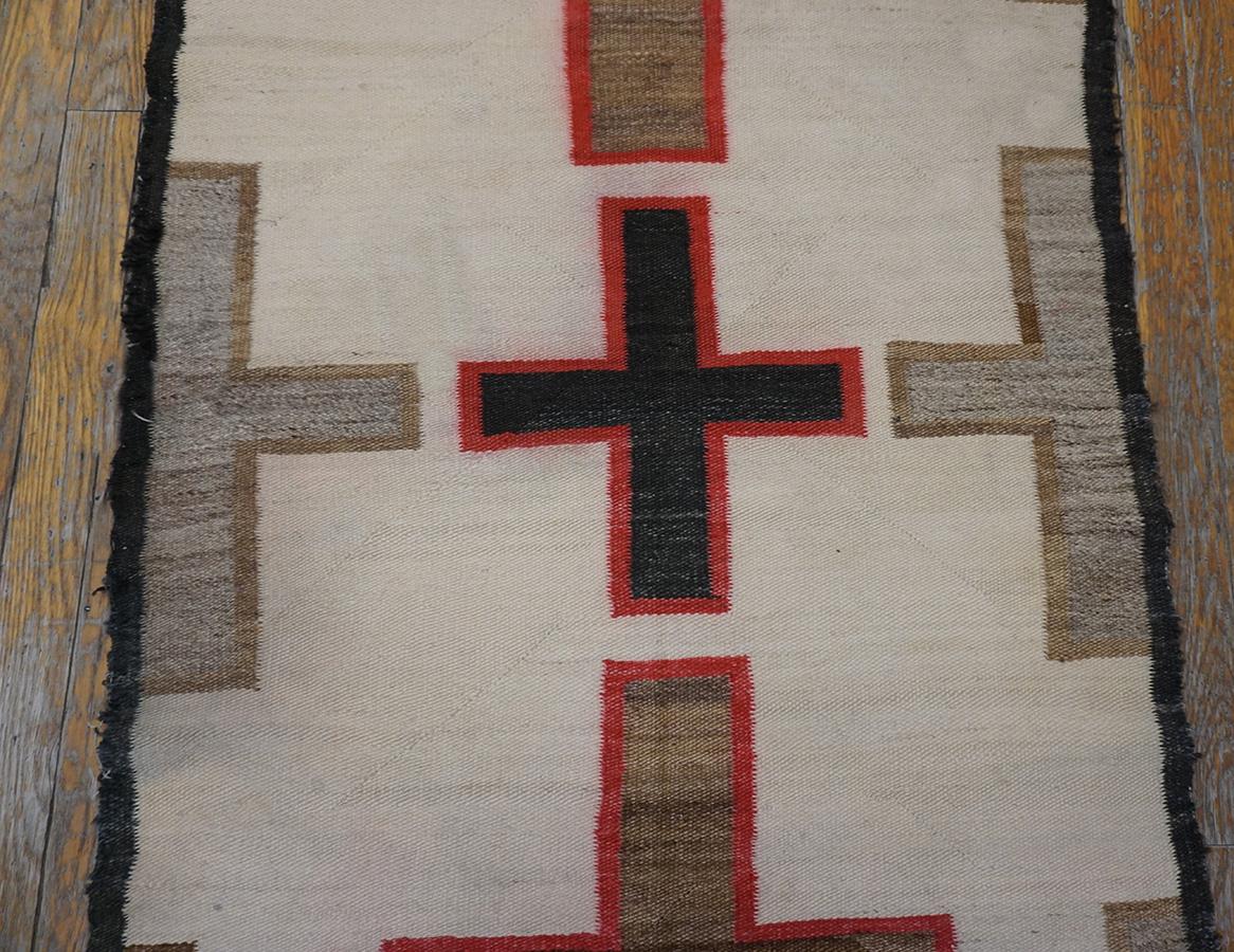 Early 20th Century American Navajo Carpet ( 2'6