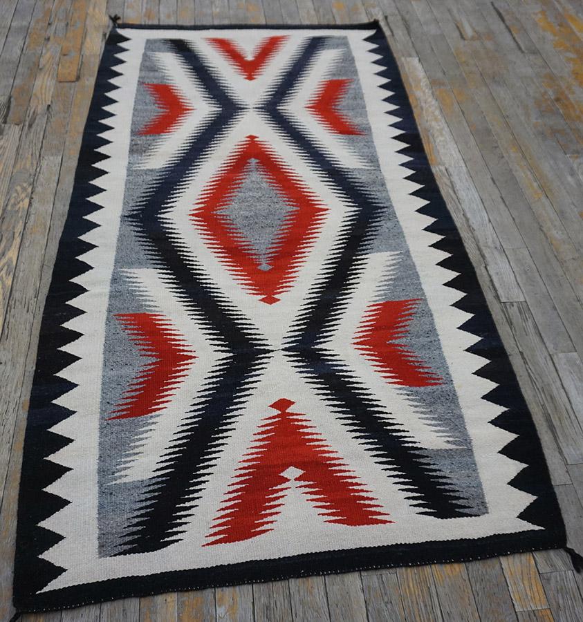 Early 20th Century American Navajo Carpet 3' x 5' 7