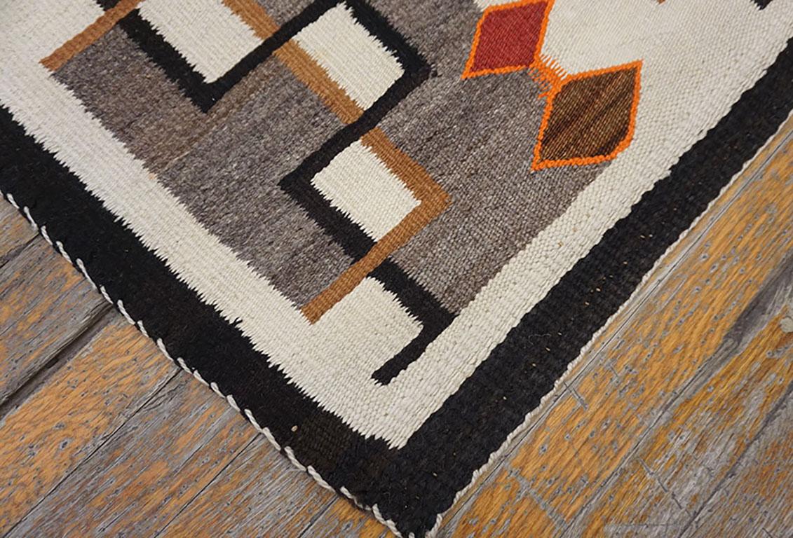 Hand-Woven Early 20th Century American Navajo Carpet For Sale