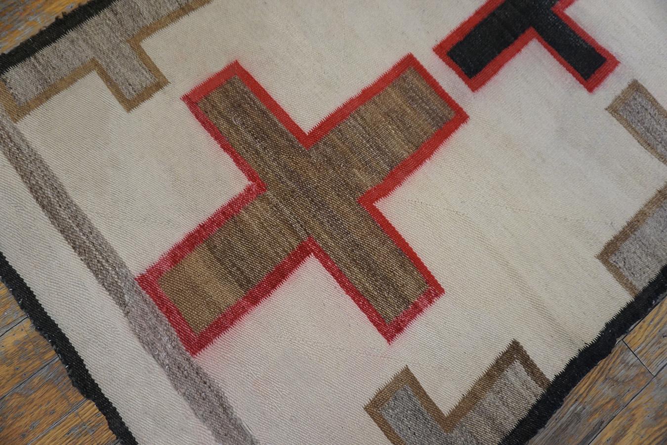 Wool Early 20th Century American Navajo Carpet  For Sale
