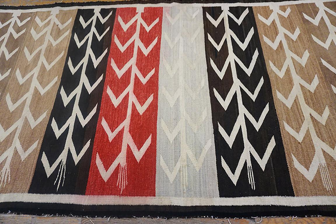  Early 20th Century American Navajo Carpet with Corn Design 4'6'' x 8'8'' In Good Condition For Sale In New York, NY