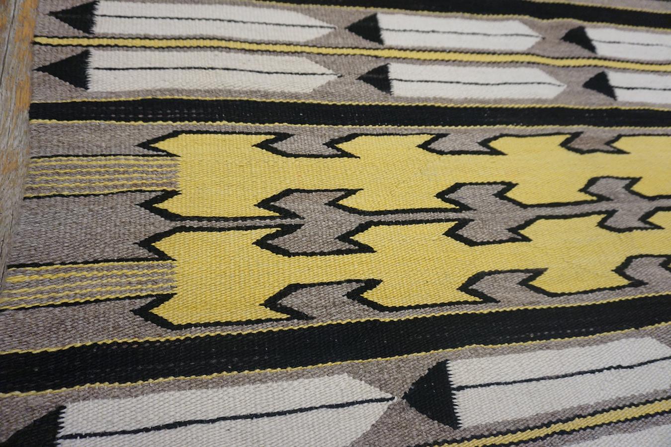 Early 20th Century American Navajo Carpet with Corn Design For Sale 9