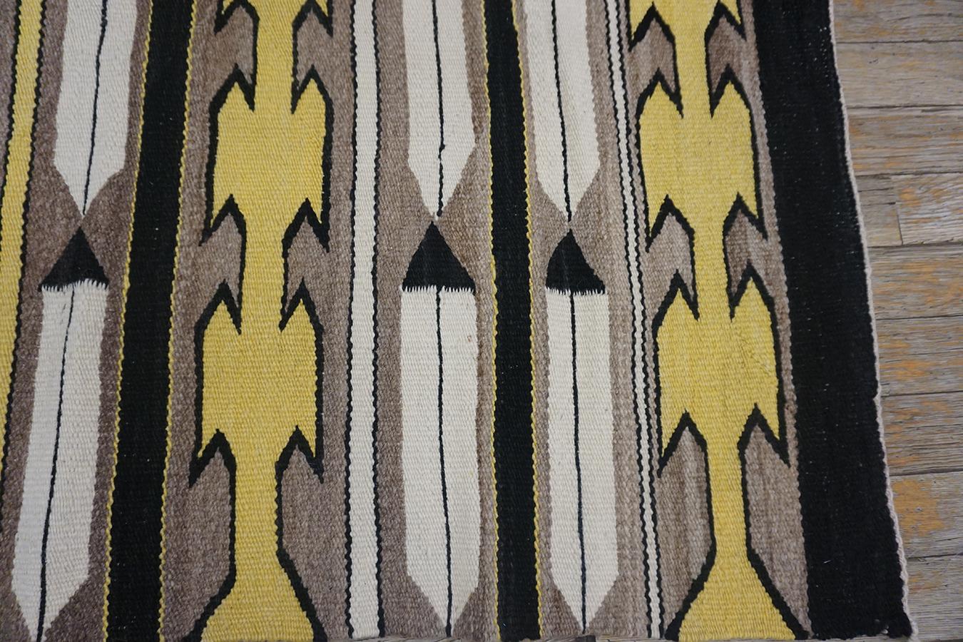 Mid-20th Century Early 20th Century American Navajo Carpet with Corn Design For Sale