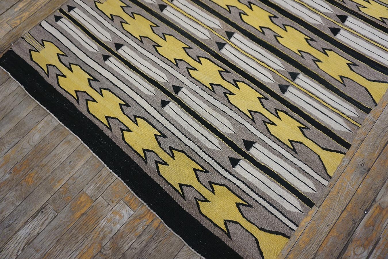Early 20th Century American Navajo Carpet with Corn Design For Sale 1