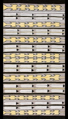 Amerikanischer Navajo-Teppich des frühen 20. Jahrhunderts mit Mais-Design