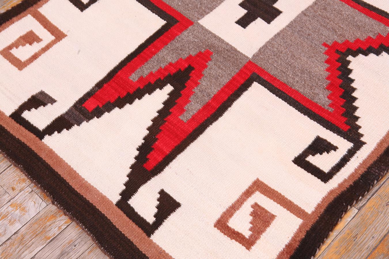 Wool Early 20th Century American Navajo Crystal Rug For Sale