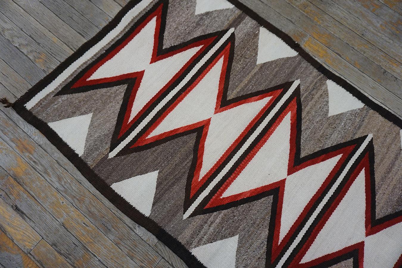 Tapis en cristal Navajo américain du début du 20e siècle en vente 2