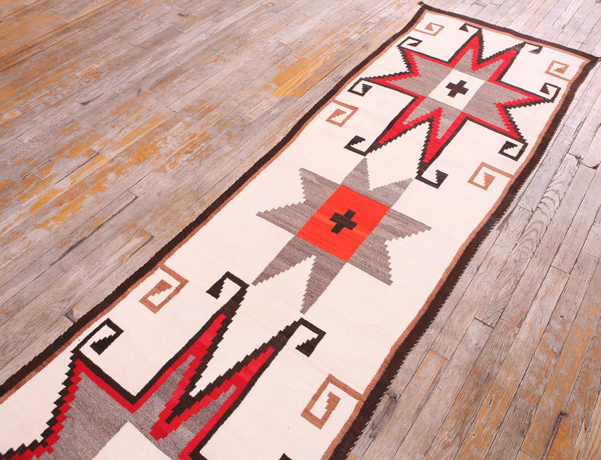 Early 20th Century American Navajo Crystal Rug For Sale 2