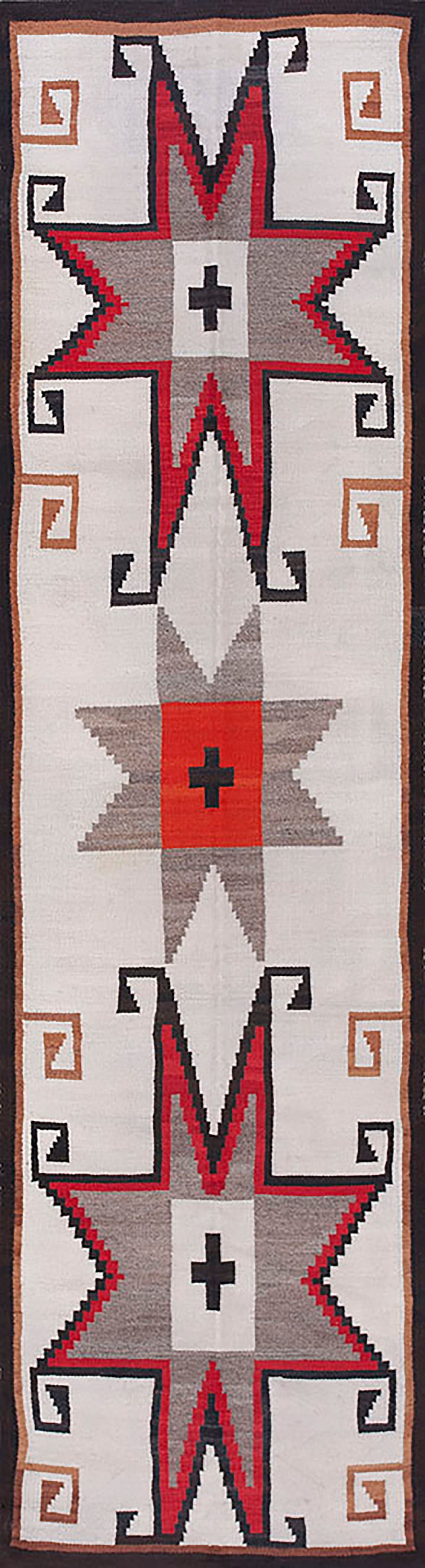 Early 20th Century American Navajo Crystal Rug For Sale