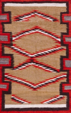 Antique Early 20th Century American Navajo Rug (4'  x 6' 2" - 122 x 188 cm )