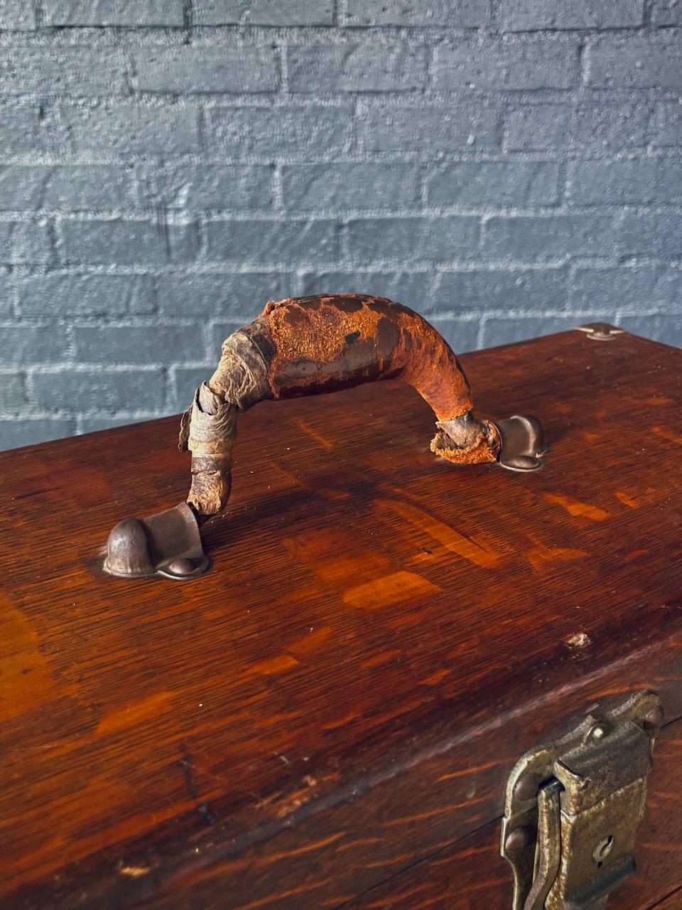 Early 20th Century American Oak Machinist’s Tool Box by H. Gerstner & Sons For Sale 3
