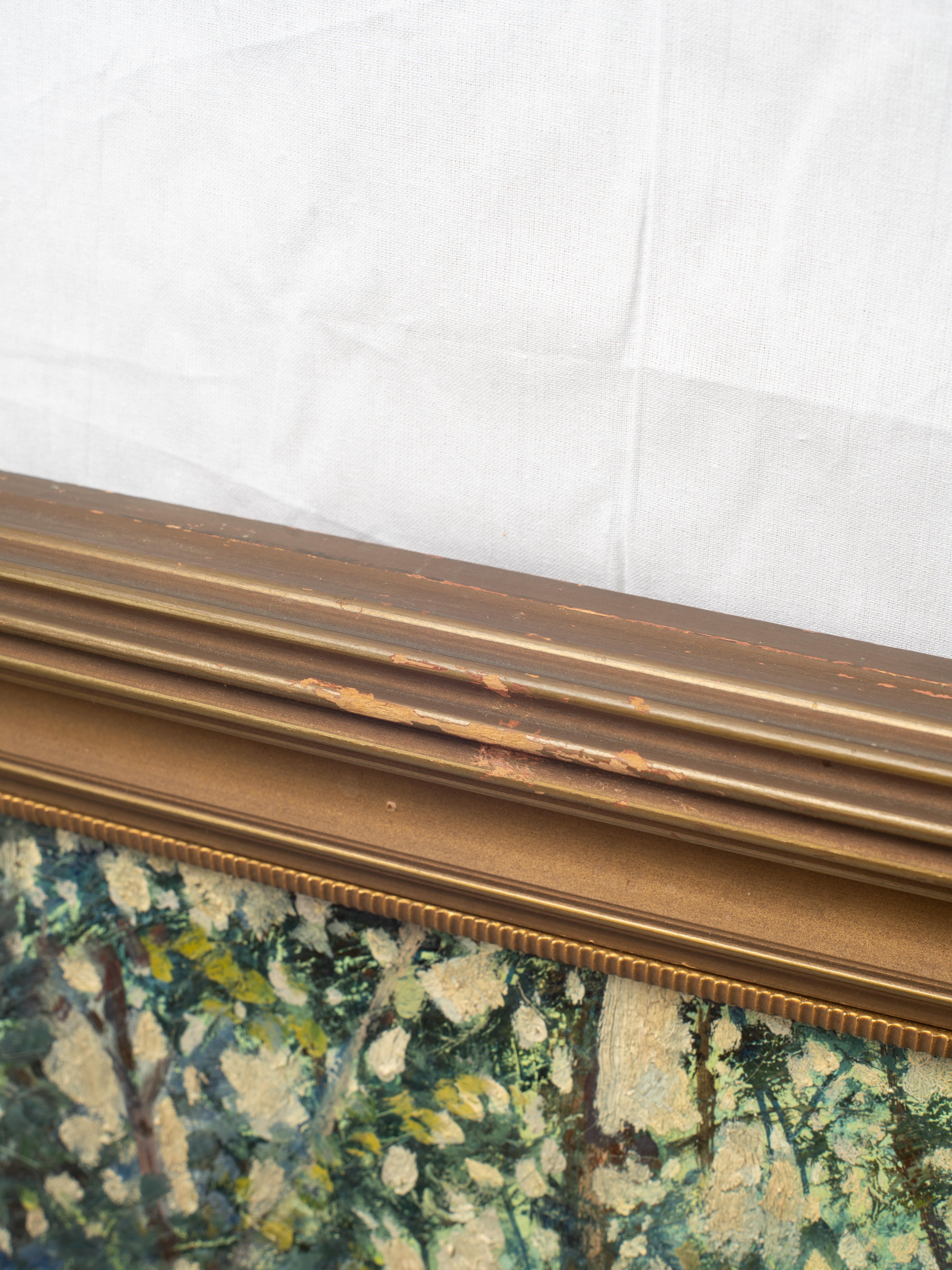 Early 20th Century American Oil Painting of River Landscape by Athol Ewing en vente 8