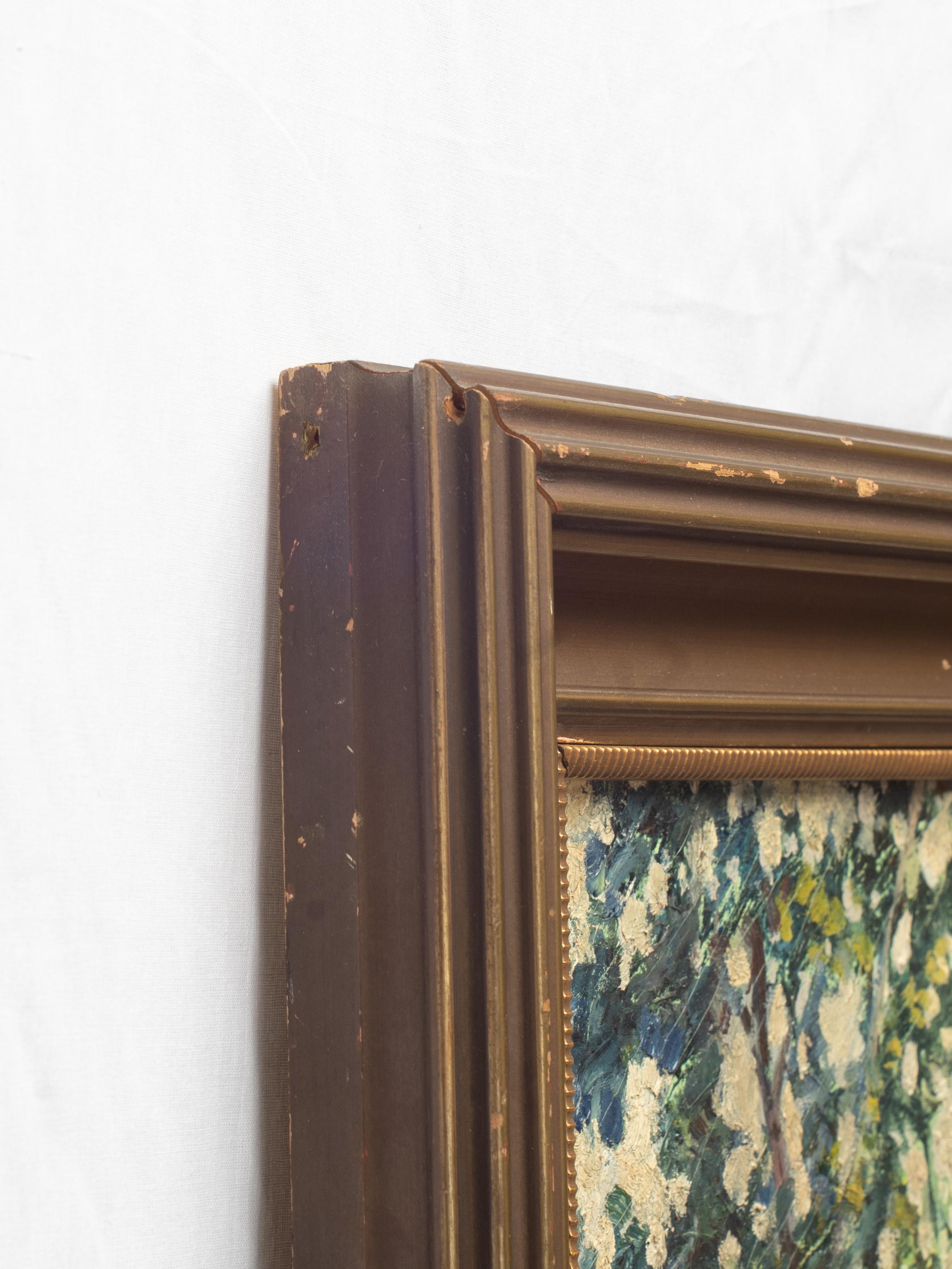 Early 20th Century American Oil Painting of River Landscape by Athol Ewing en vente 10