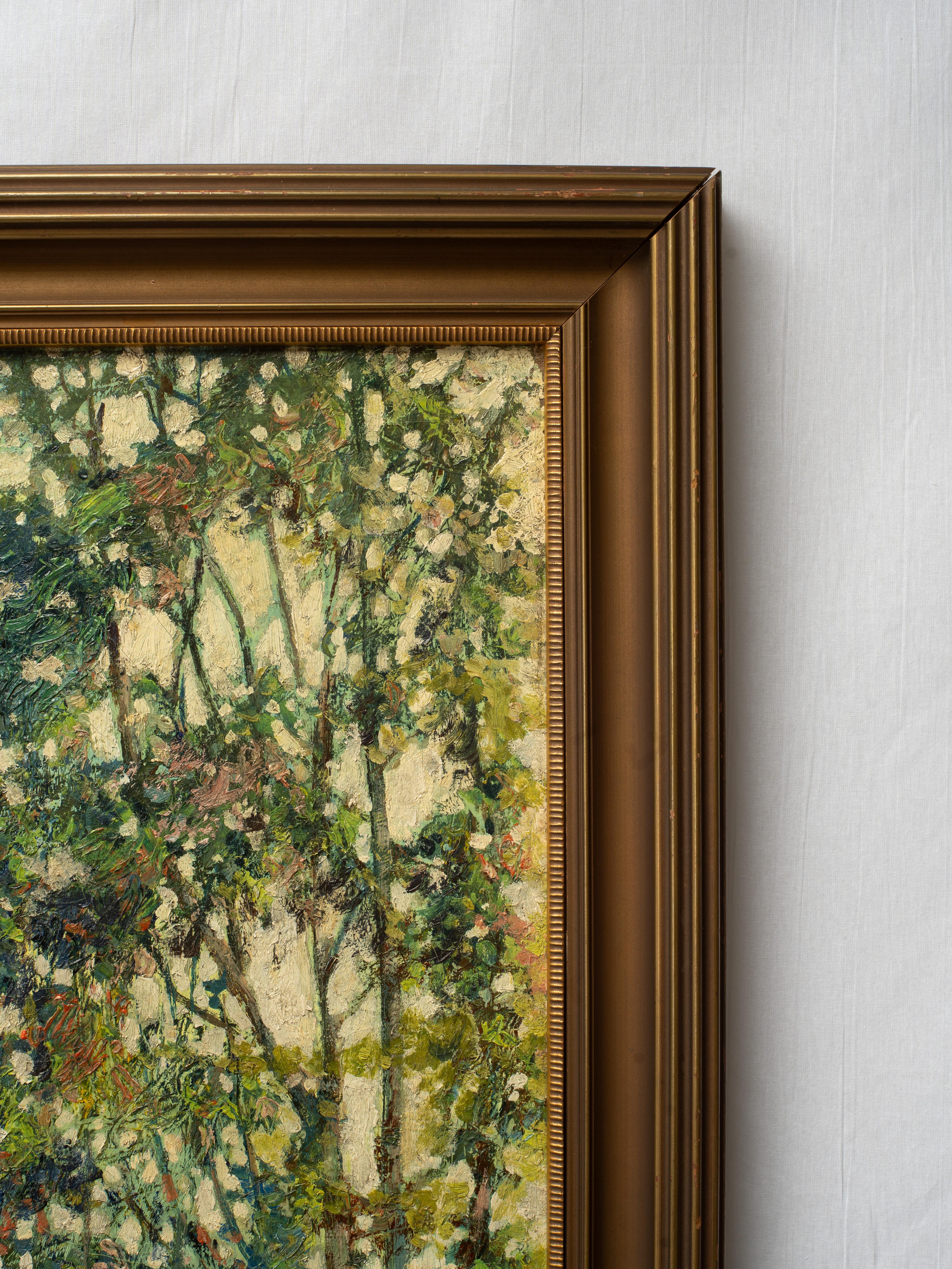 Early 20th Century American Oil Painting of River Landscape by Athol Ewing en vente 1