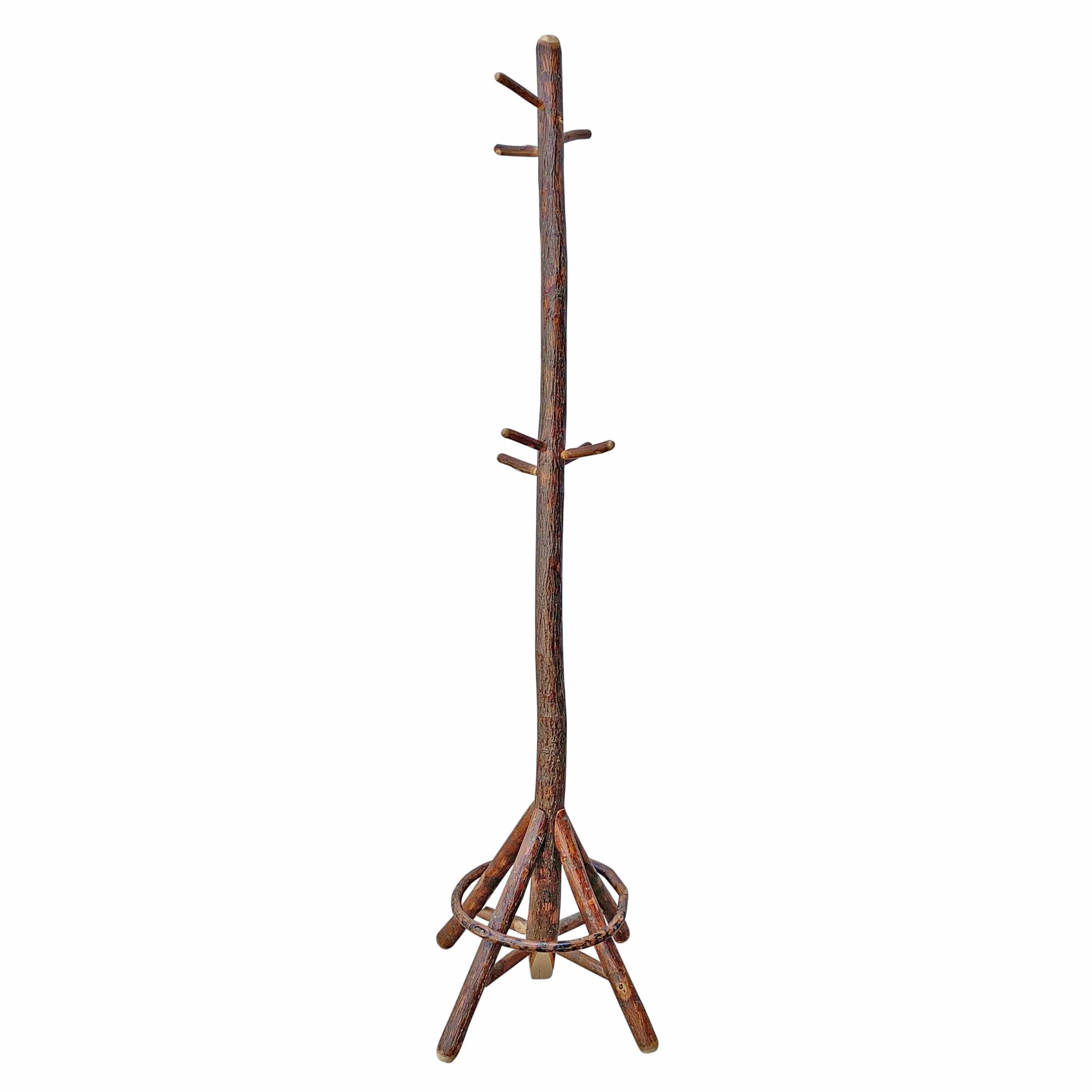 Early 20th Century American Old Hickory Hall Tree at 1stDibs