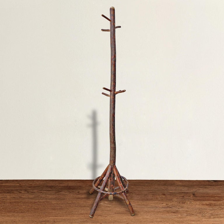 Early 20th Century American Old Hickory Hall Tree at 1stDibs