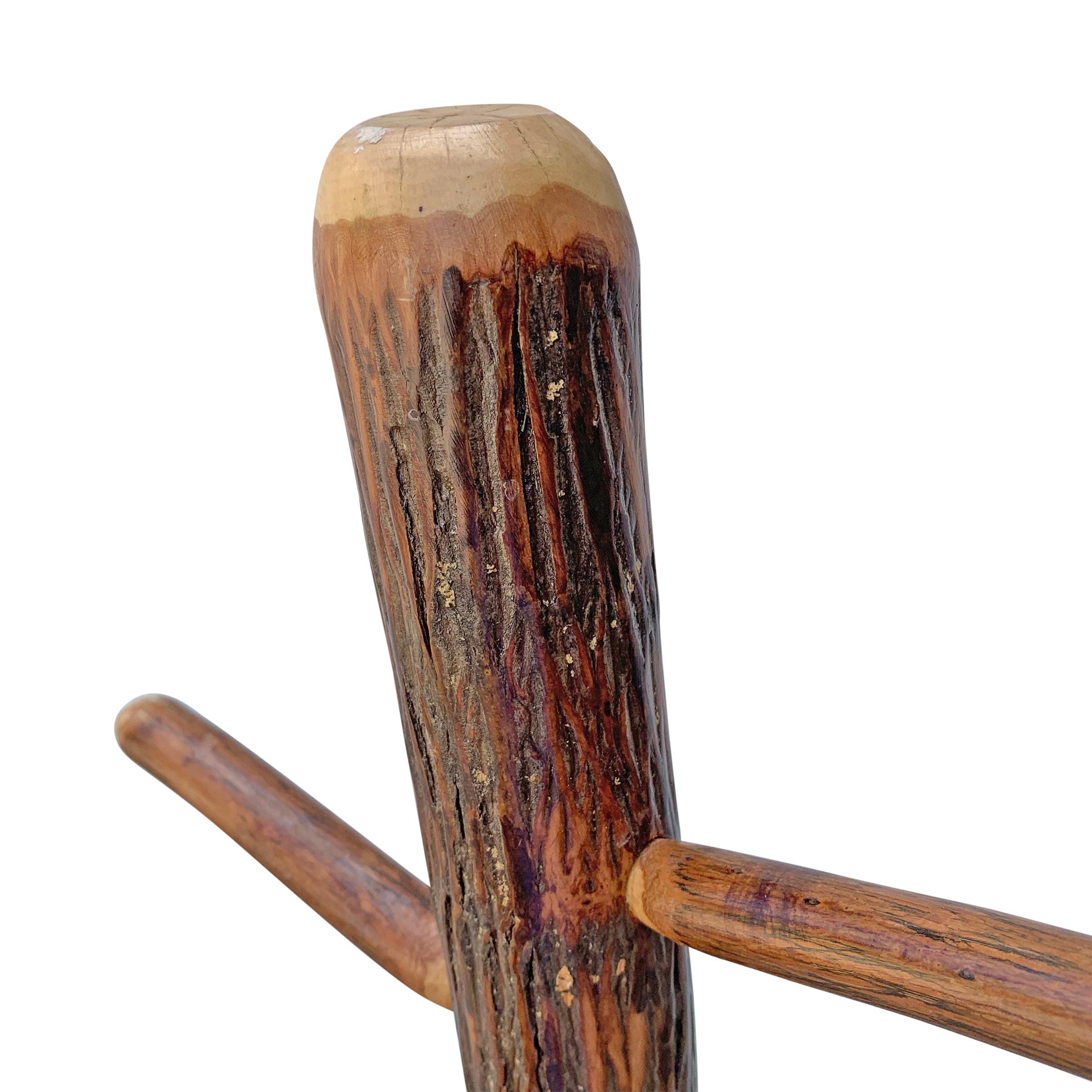 Early 20th Century American Old Hickory Hall Tree at 1stDibs