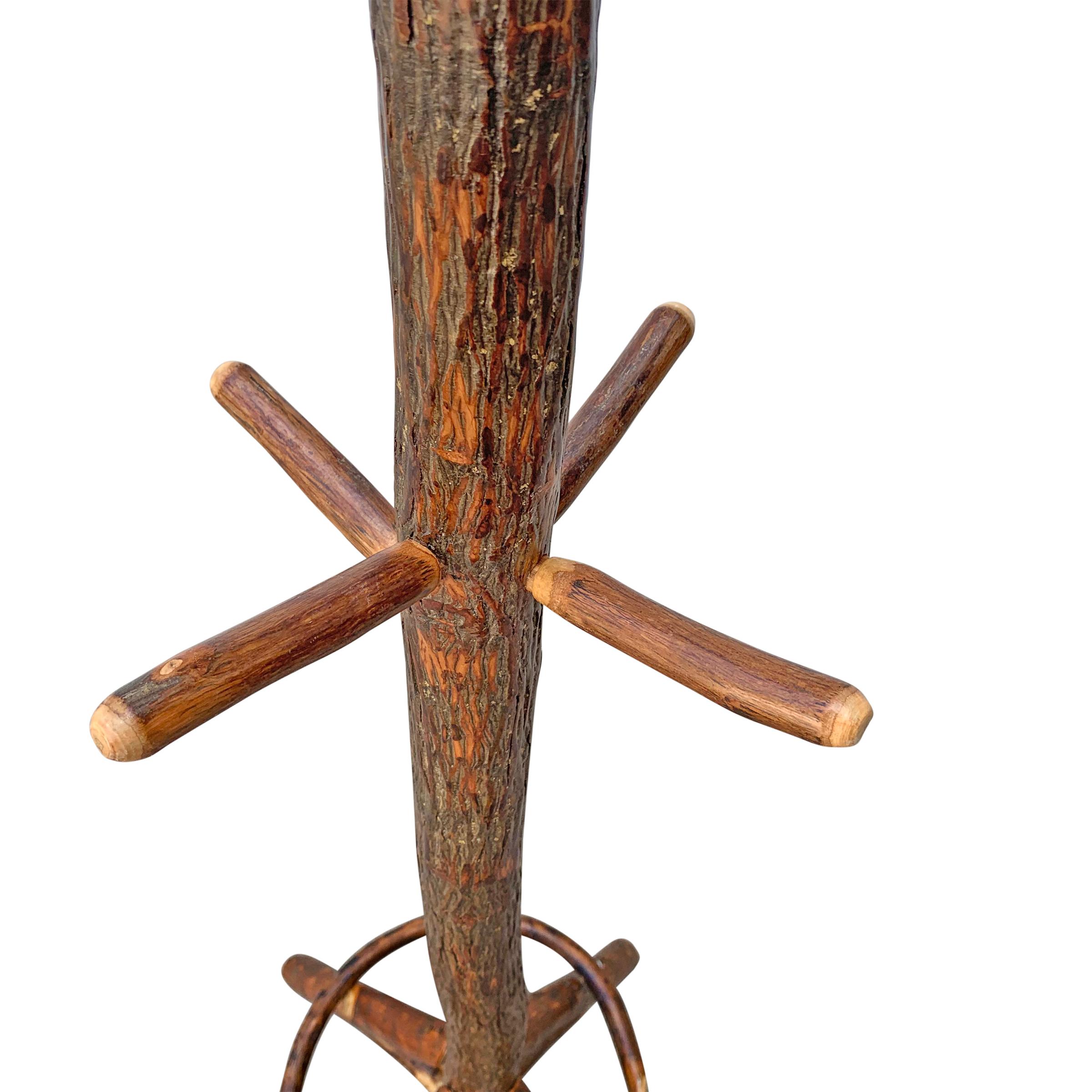Early 20th Century American Old Hickory Hall Tree at 1stDibs