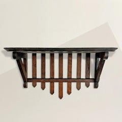 Early 20th Century American Picket Fence Wall Shelf