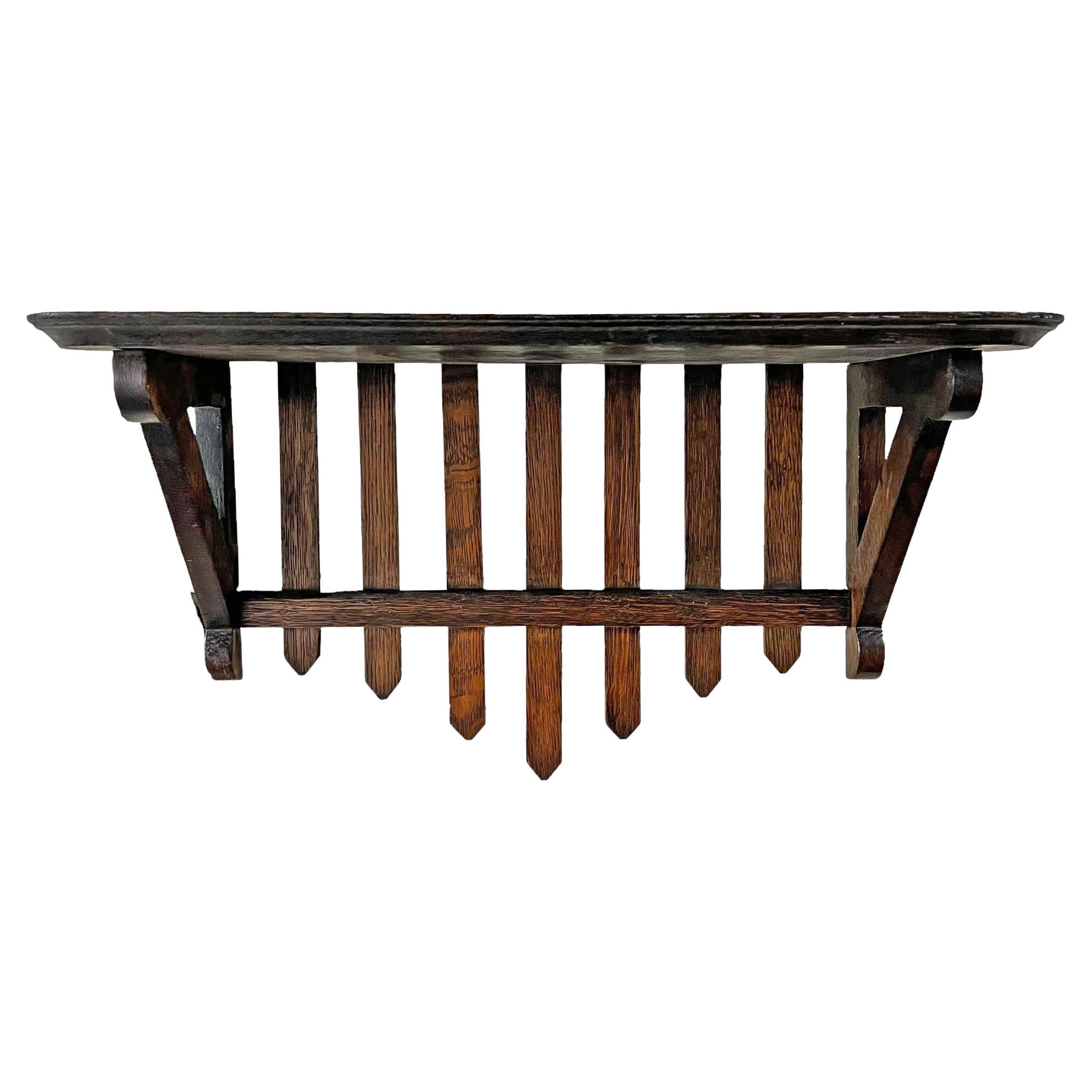Early 20th Century American Picket Fence Wall Shelf