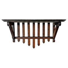 Used Early 20th Century American Picket Fence Wall Shelf