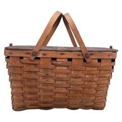 Early 20th Century American Picnic Basket