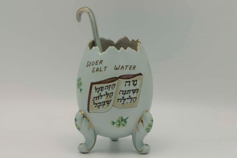 Early 20th Century American Porcelain SaltWater Dish for the Passover