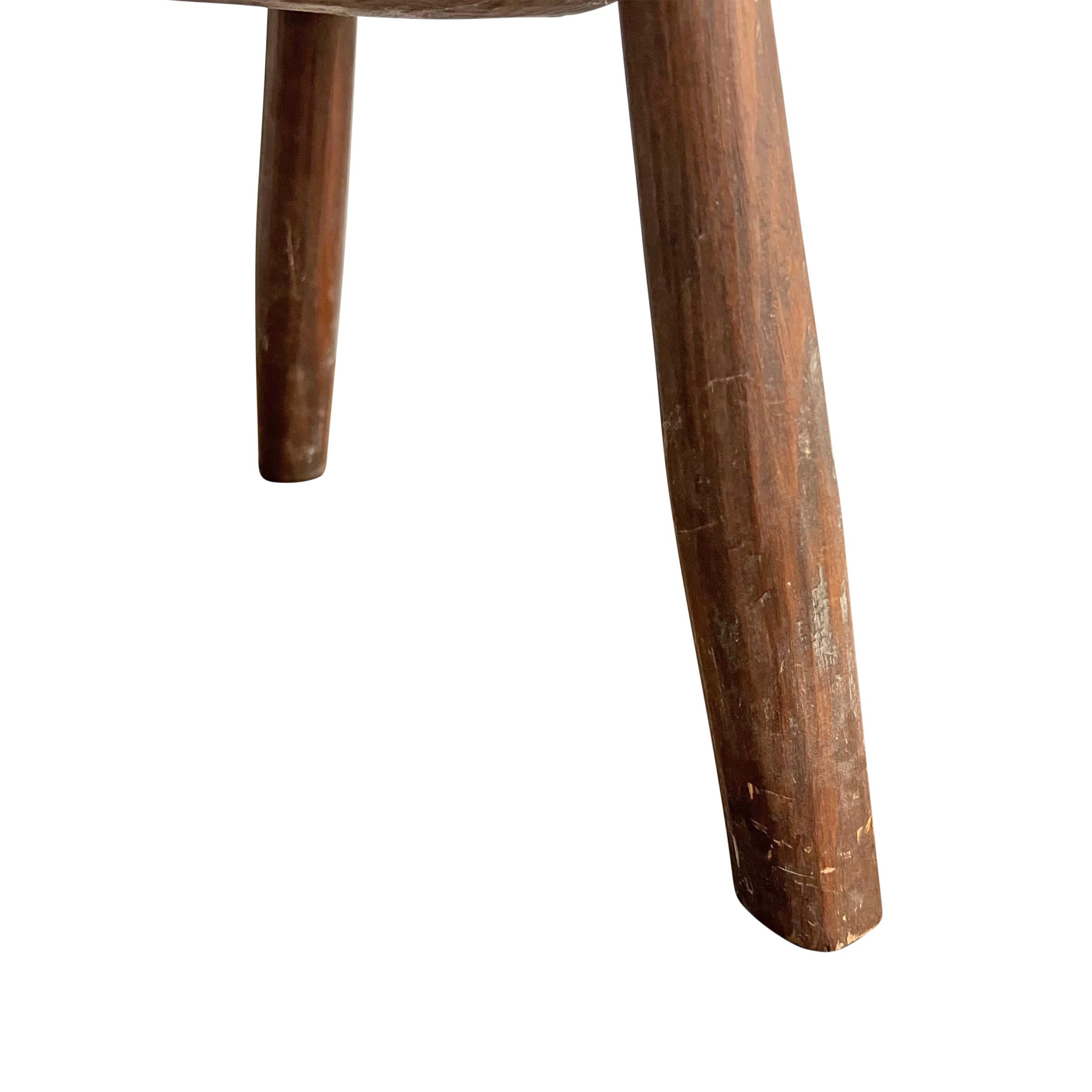 Early 20th Century American Primitive Milking Stool For Sale 5