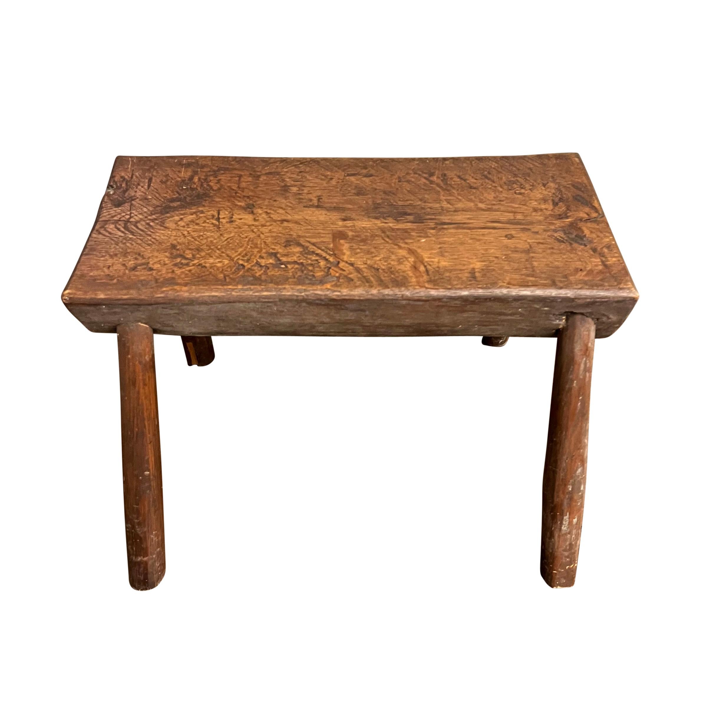 Early 20th Century American Primitive Milking Stool In Good Condition For Sale In Chicago, IL