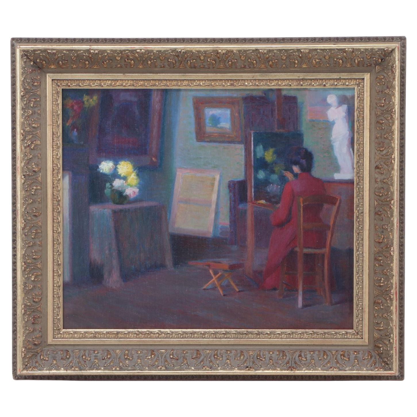 Early 20th Century American School Oil Painting  For Sale