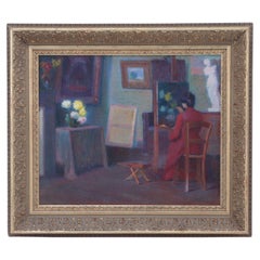 Early 20th Century American School Oil Painting 