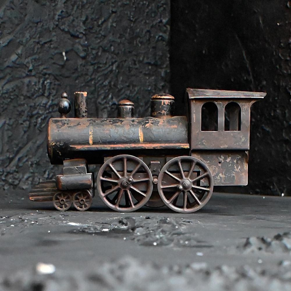 Hand-Crafted Early 20th Century American Scratch Built Toy Train  